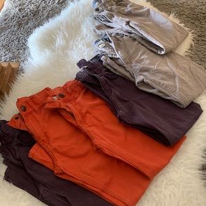 H&M colored pants lot. 6 pairs